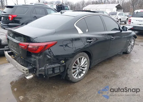 2019 Infiniti Q50 3.0T Luxe z USA, uszkodzony, nr VIN JN1EV7APXKM513170